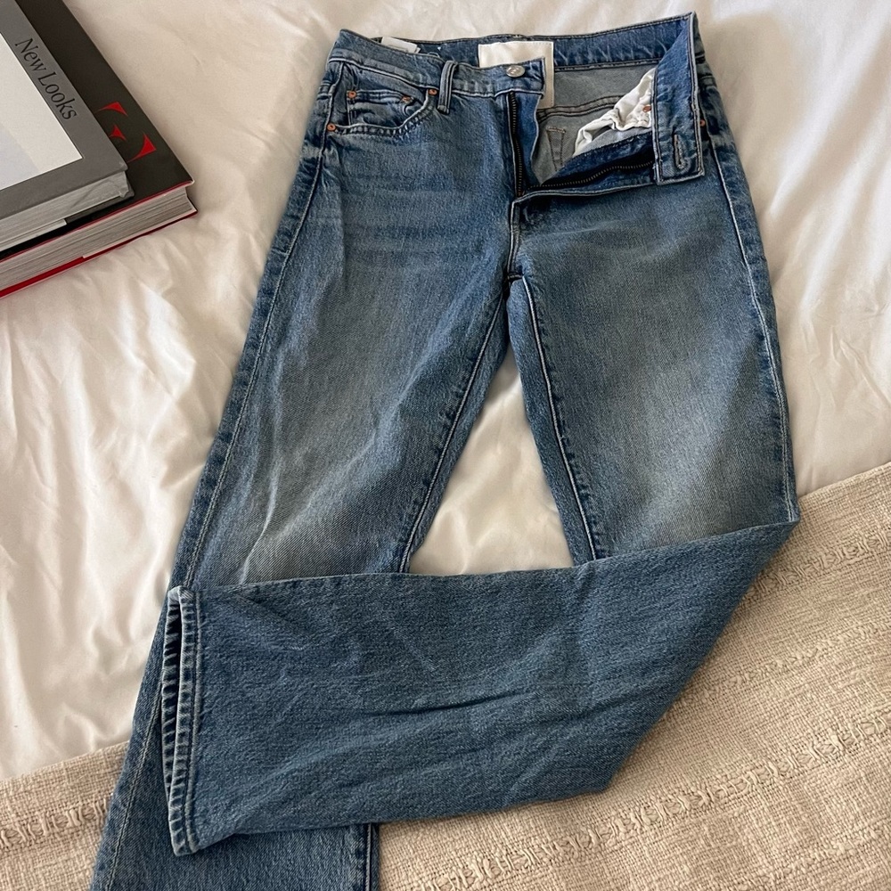 MOTHER Women's Straight Leg Jeans - Blue